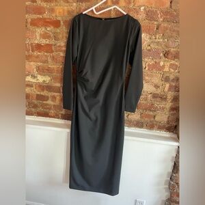 Massimo Dutti Dress Black 100% Wool